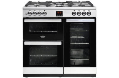 Belling Cookcentre 90DFT Dual Fuel Range Cooker - St Steel